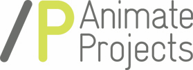 Animate Projects logo in green and grey