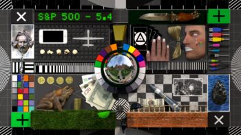 Decorated screen test card